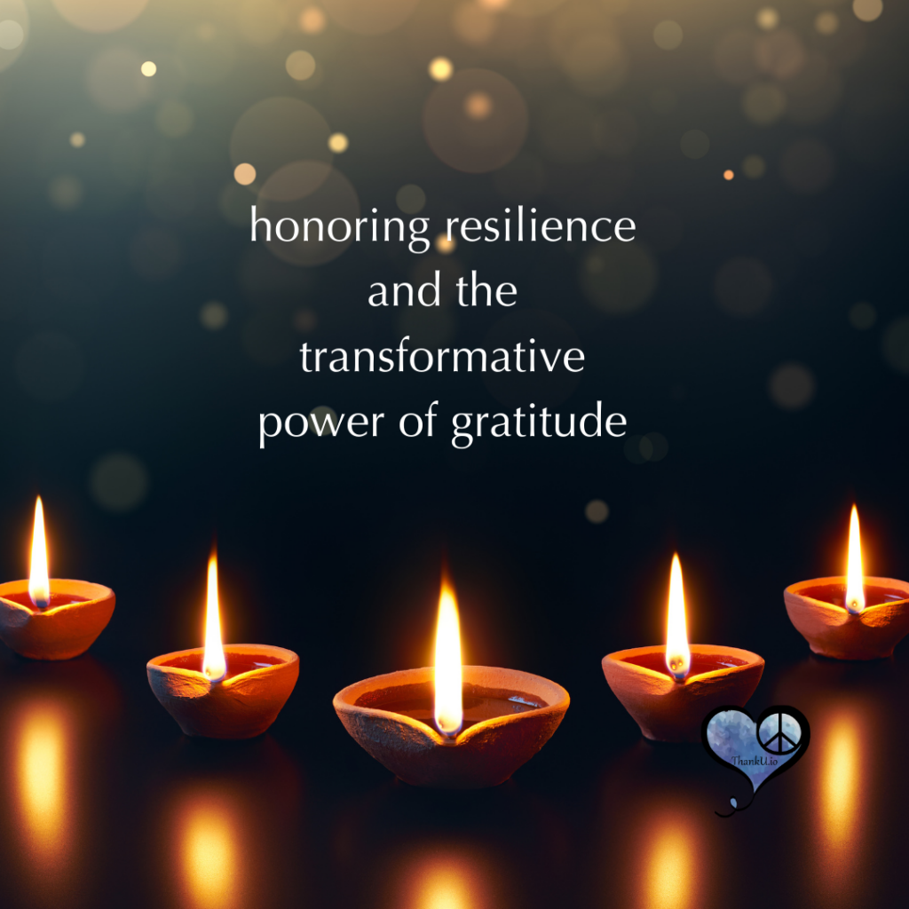 Image of candles and quote about resilience by John Roedel